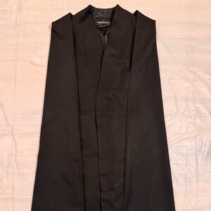 Black Sleeveless Vest Cloak